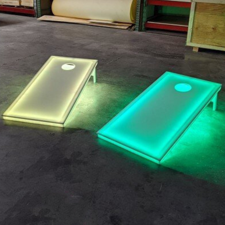 2 LED corn hole boards