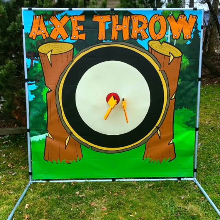 safe foam axe throwing game