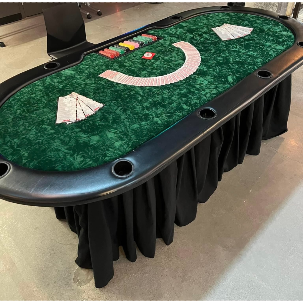 poker table rental des moines ia