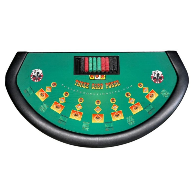 3 card poker table for rent