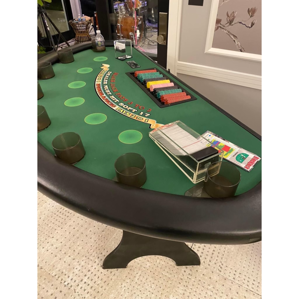 blackjack tables for rent