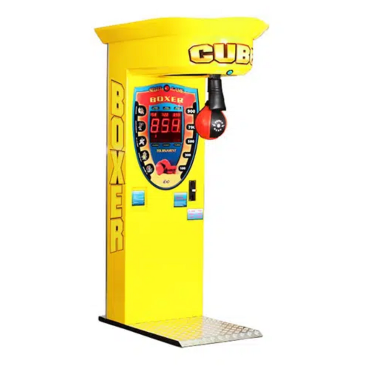 Yellow boxing game machine