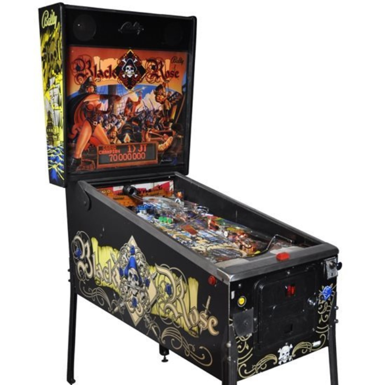 black rose pinball machine