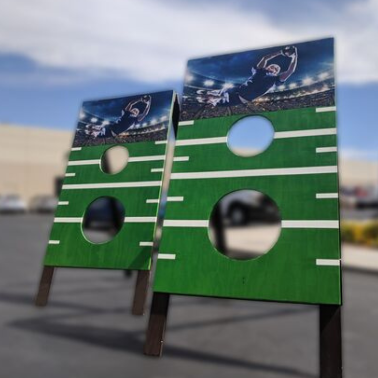 tailgate football toss boards