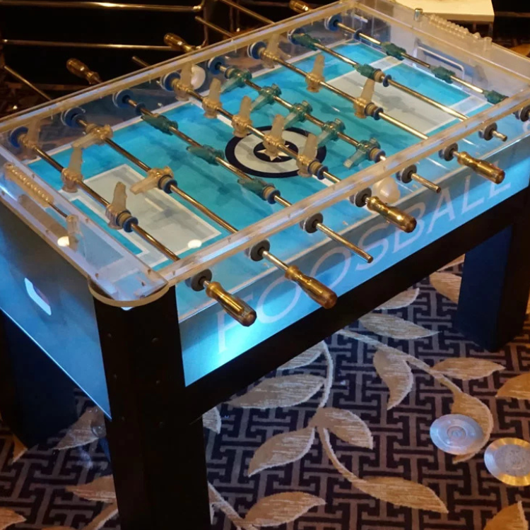 Acrylic LED 4 person foosball