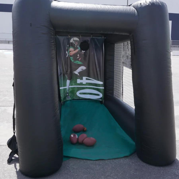 Inflatable football toss game