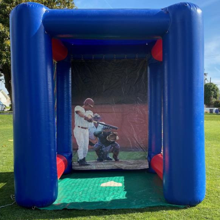 inflatable speed pitching game