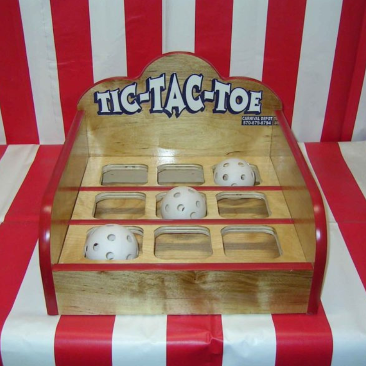 tic tac toe toss carnival game