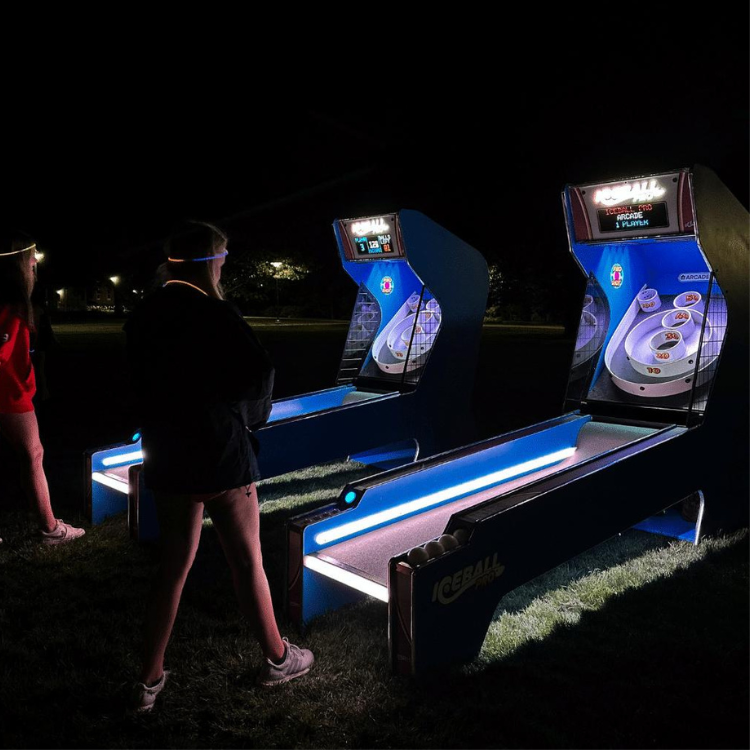 LED Skeeball lanes