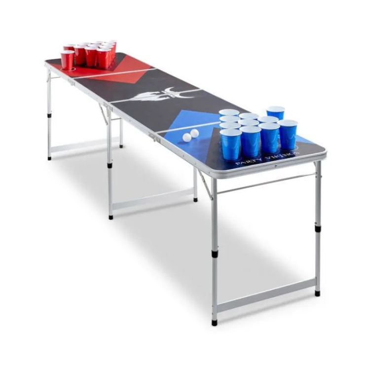 Foldable beer pong table