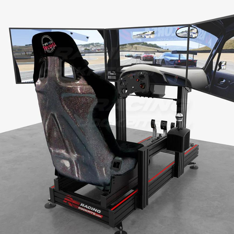 3-screen racing simulator