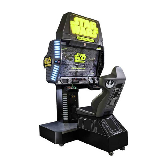 star wars battle pod flat screen arcade racing simulator