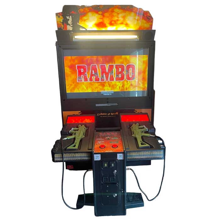 rent the calssic rambo arcade game today