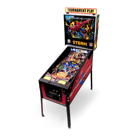 spiderman pinball machine rental nashville tn