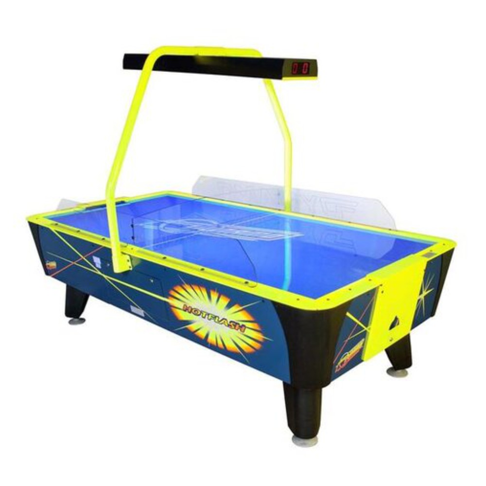 8 ft air hockey table with overhead scoreboard