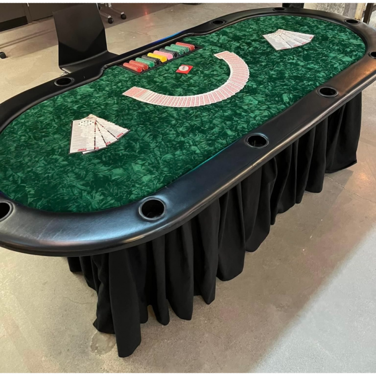 rent poker tables in and around portland
