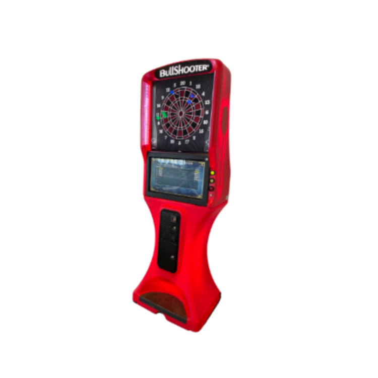 red electronic darts machine