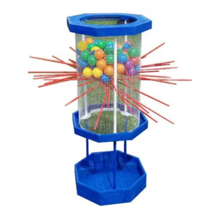 giant kerplunk game made of plastic