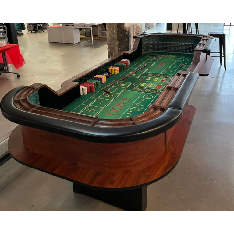 craps table for rent