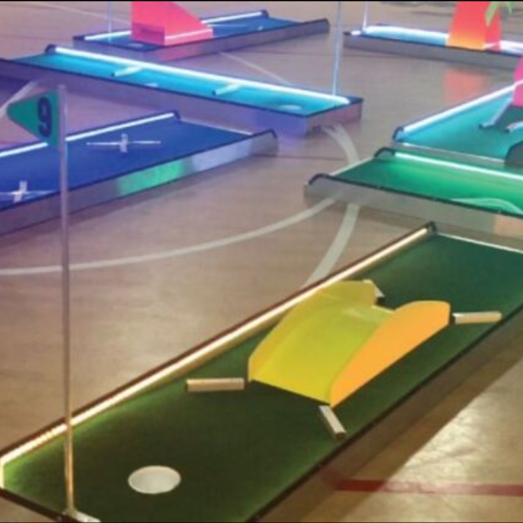 LED Mini Golf Aluminum (9 holes)