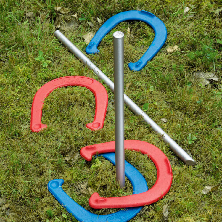 Horseshoes and stakes