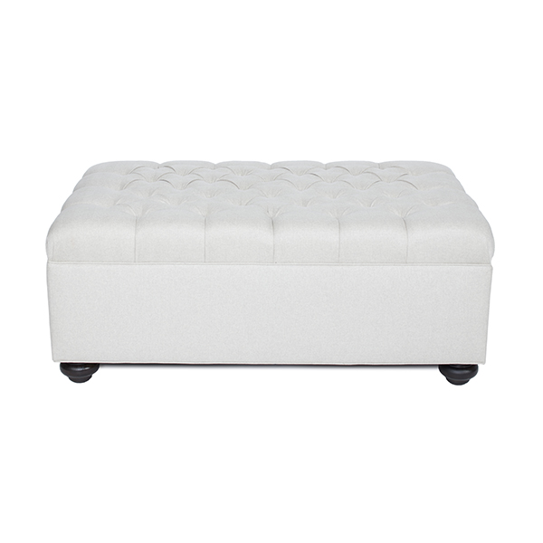 White Ottoman/Bench