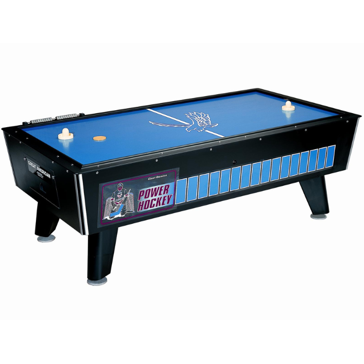 Blue Air Hockey table